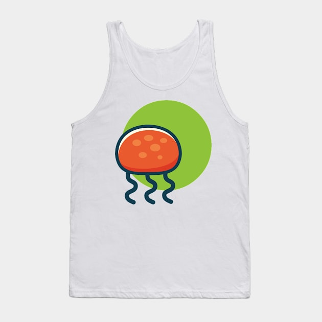 Cute Jellyfish Tank Top by aon